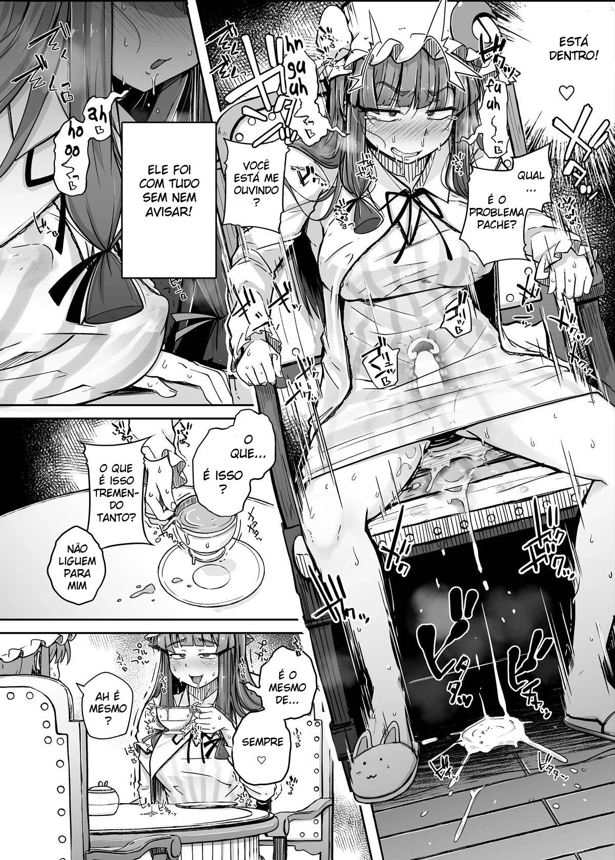 O Buraco Pervertido 3 Patchouli-sama e o Buraco Profundo: A Piranha Sedenta por Prazer em Hentai HQ Brasileiro