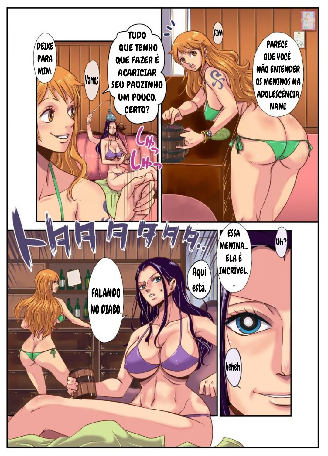Chopper no cio: Duas piranhas ajudam o mascote de One Piece em Hentai HQ Brasileiro
