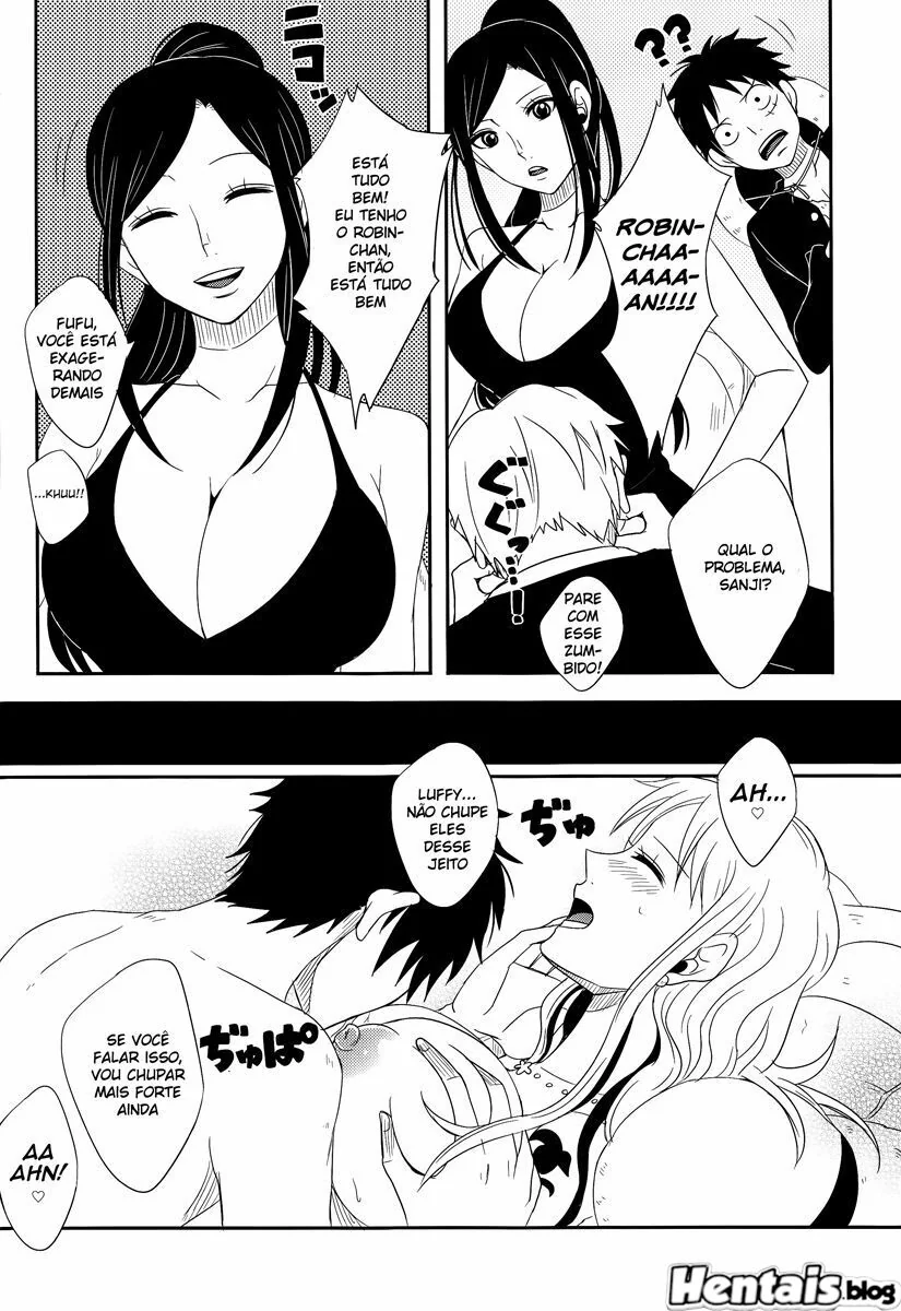 Sexo no One Piece: Luffy x Nami