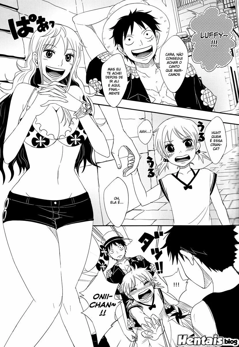 Sexo no One Piece: Luffy x Nami
