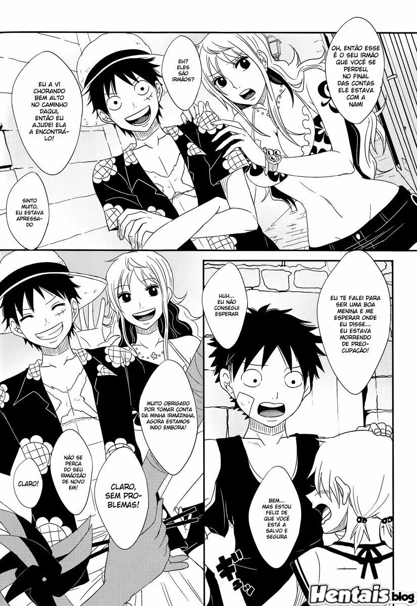 Sexo no One Piece: Luffy x Nami