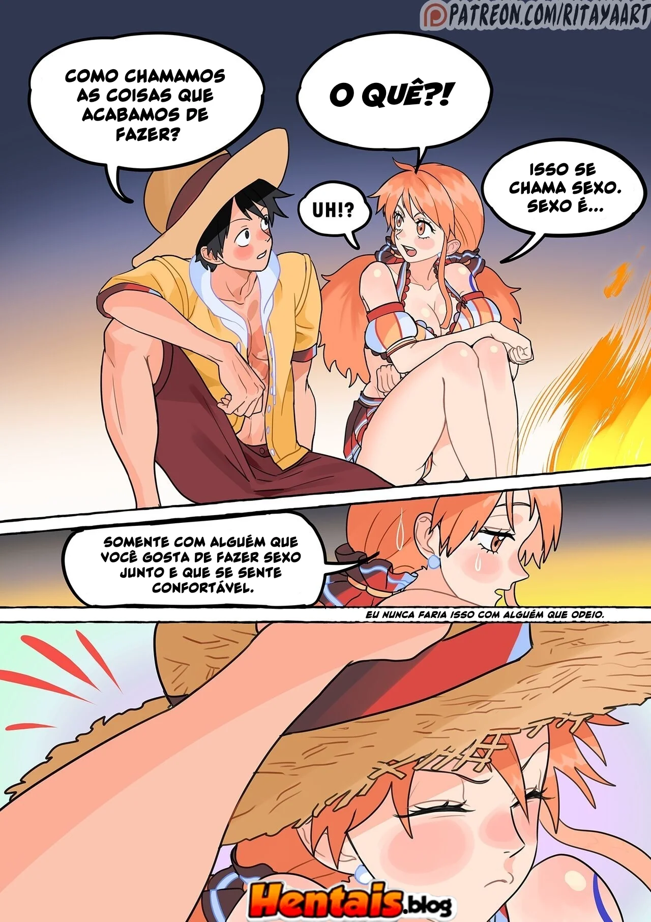 One Piece Sexo: Safadeza da Ilha Deserta