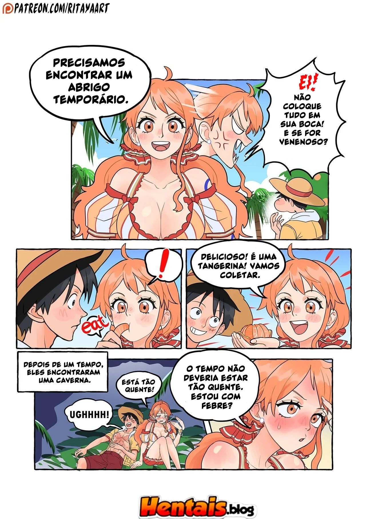 One Piece Sexo: Safadeza da Ilha Deserta