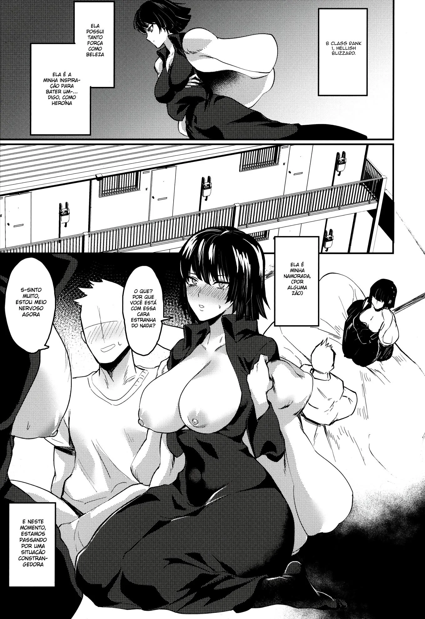 A Primeira Transa de Fubuki em One Punch Man Hentai HQ – Surpresa interrompe a buceta da piranha