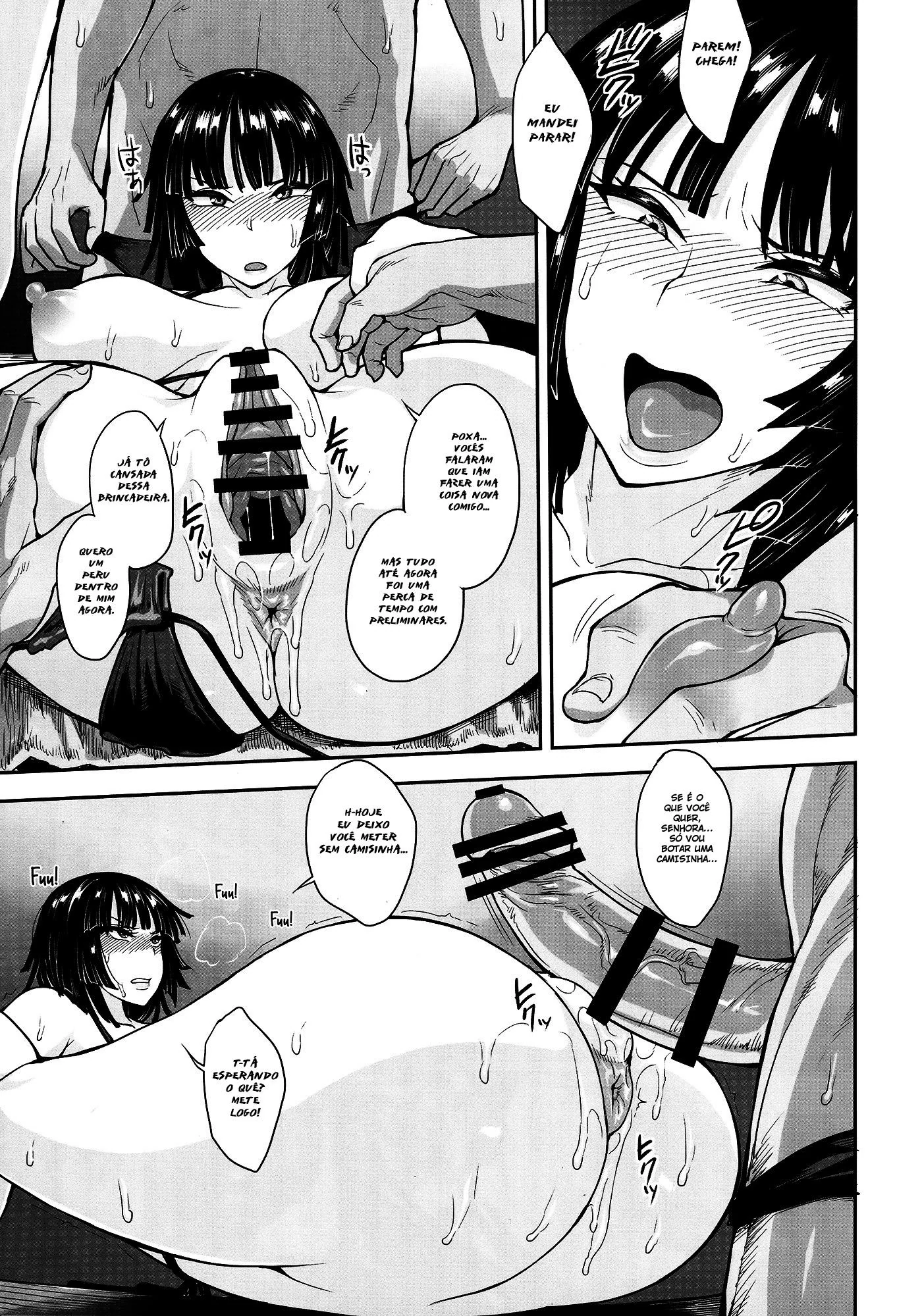 Fubuki, a Piranha do One Punch Man, Fodendo com seus Subordinados em Hentai HQ Brasileiro