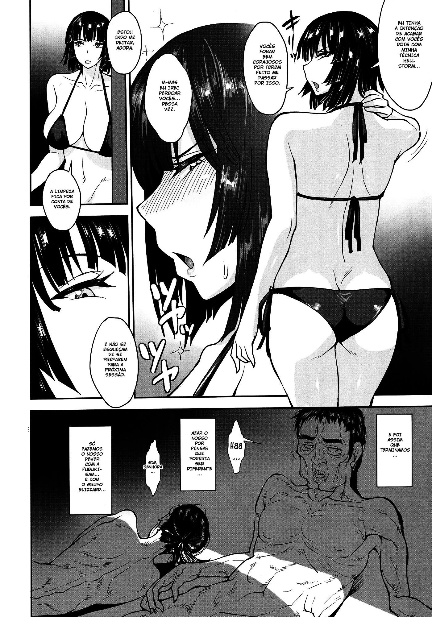 Fubuki, a Piranha do One Punch Man, Fodendo com seus Subordinados em Hentai HQ Brasileiro