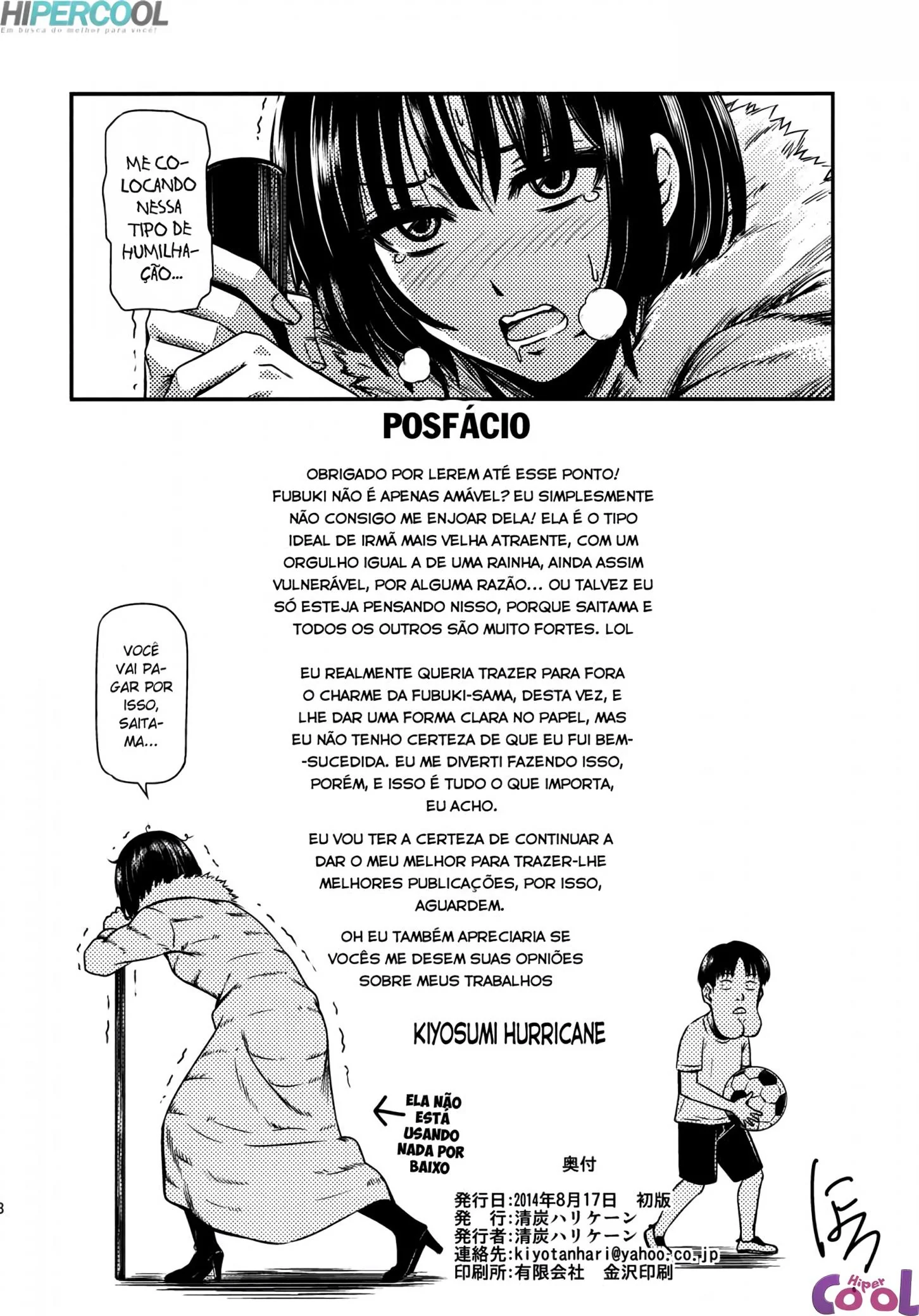 Fubuki, a Piranha do One Punch Man, Pega Saitama de Pau Duro – HQ Brasileiro