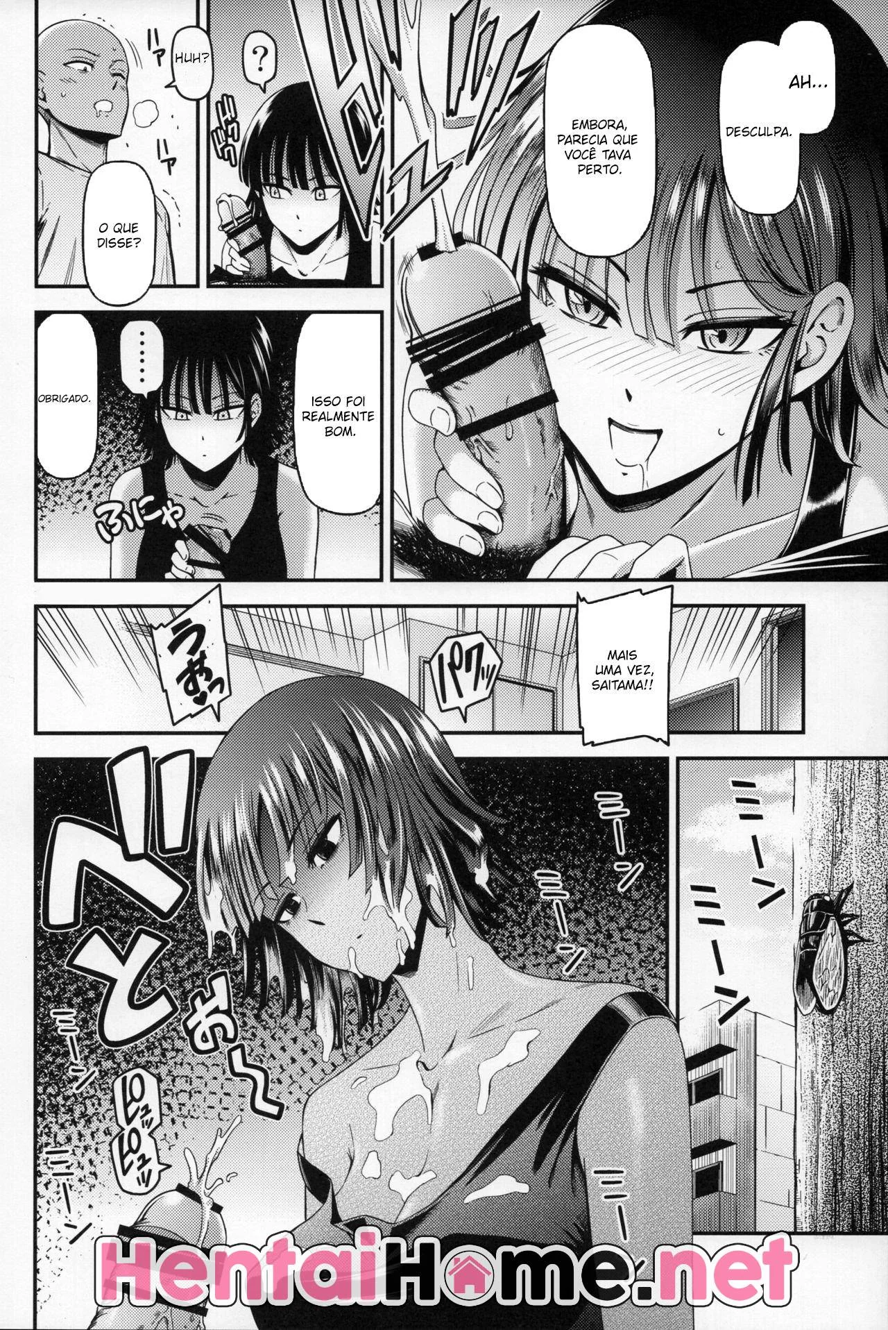 Saitama Fodendo a Piranha da Fubuki em Hentai HQ Brasileiro