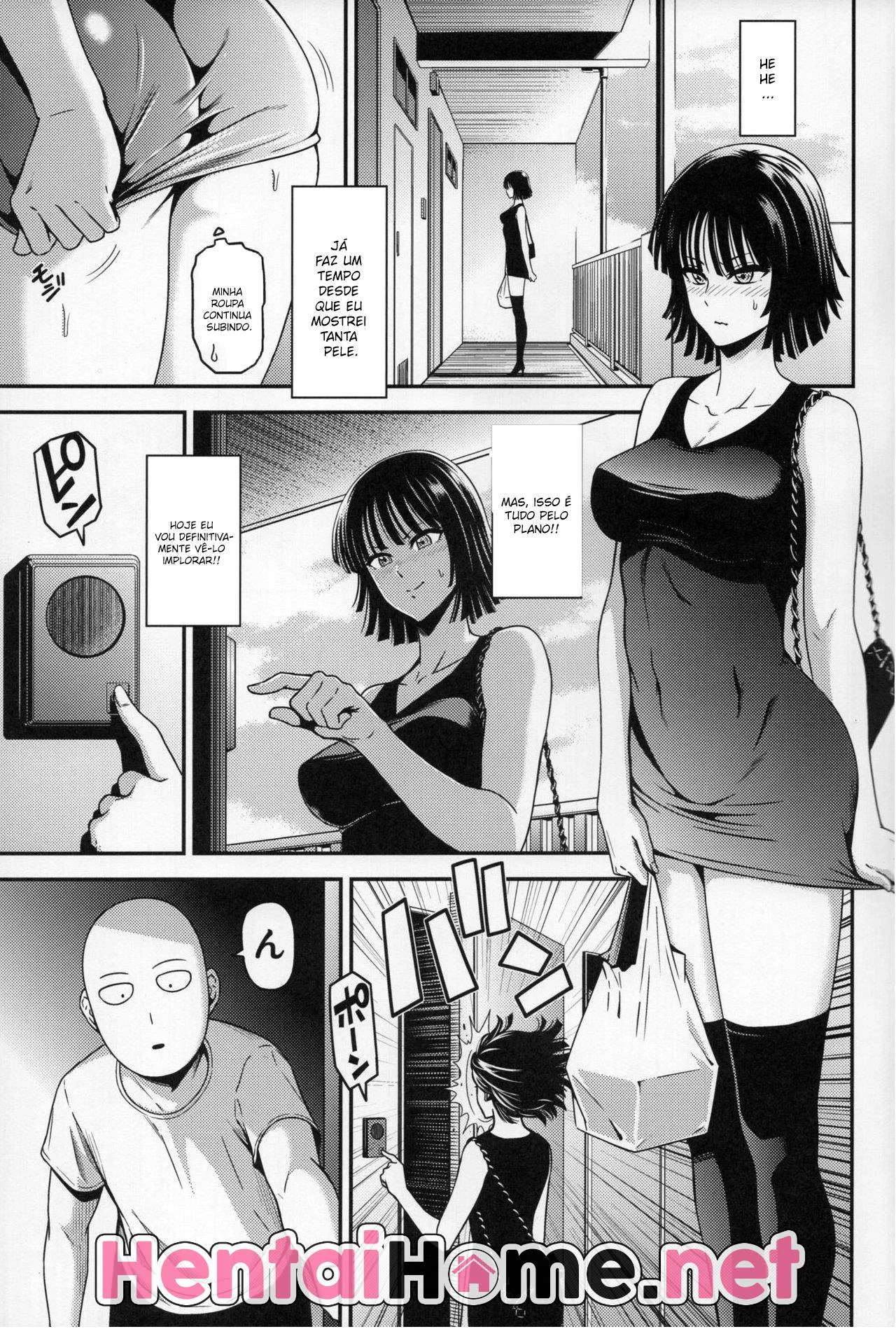 Saitama Fodendo a Piranha da Fubuki em Hentai HQ Brasileiro