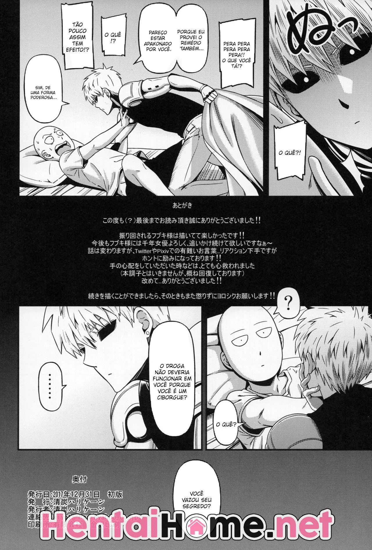 Saitama Fodendo a Piranha da Fubuki em Hentai HQ Brasileiro