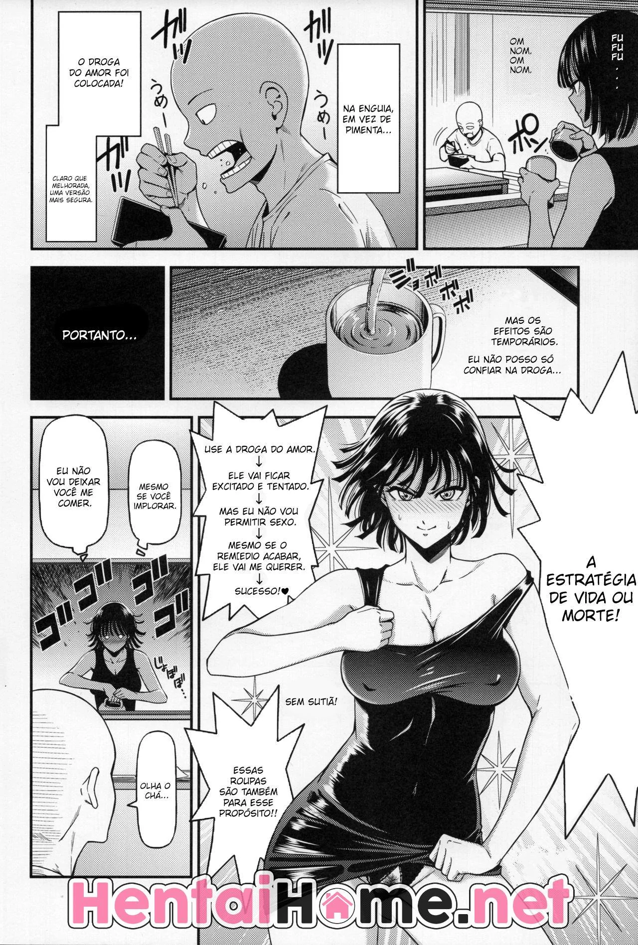 Saitama Fodendo a Piranha da Fubuki em Hentai HQ Brasileiro