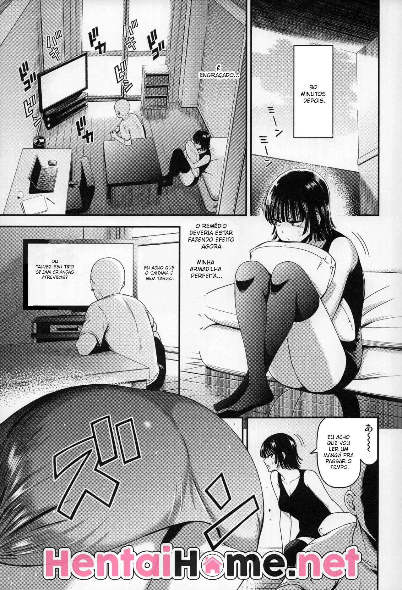 Saitama Fodendo a Piranha da Fubuki em Hentai HQ Brasileiro