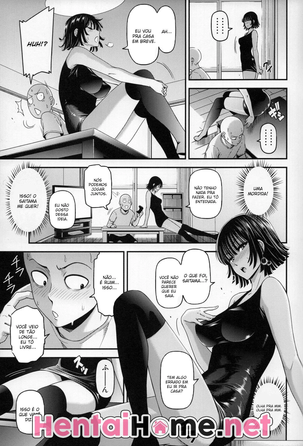 Saitama Fodendo a Piranha da Fubuki em Hentai HQ Brasileiro