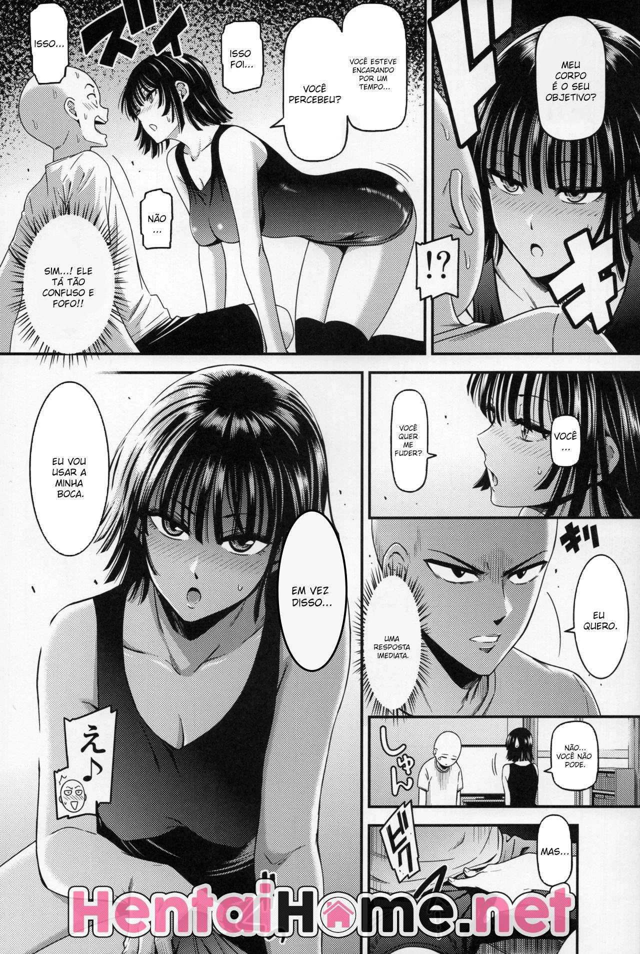 Saitama Fodendo a Piranha da Fubuki em Hentai HQ Brasileiro