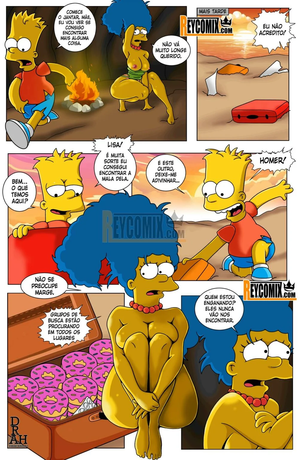 Bart Fodendo a Marge na Ilha paradisíaca