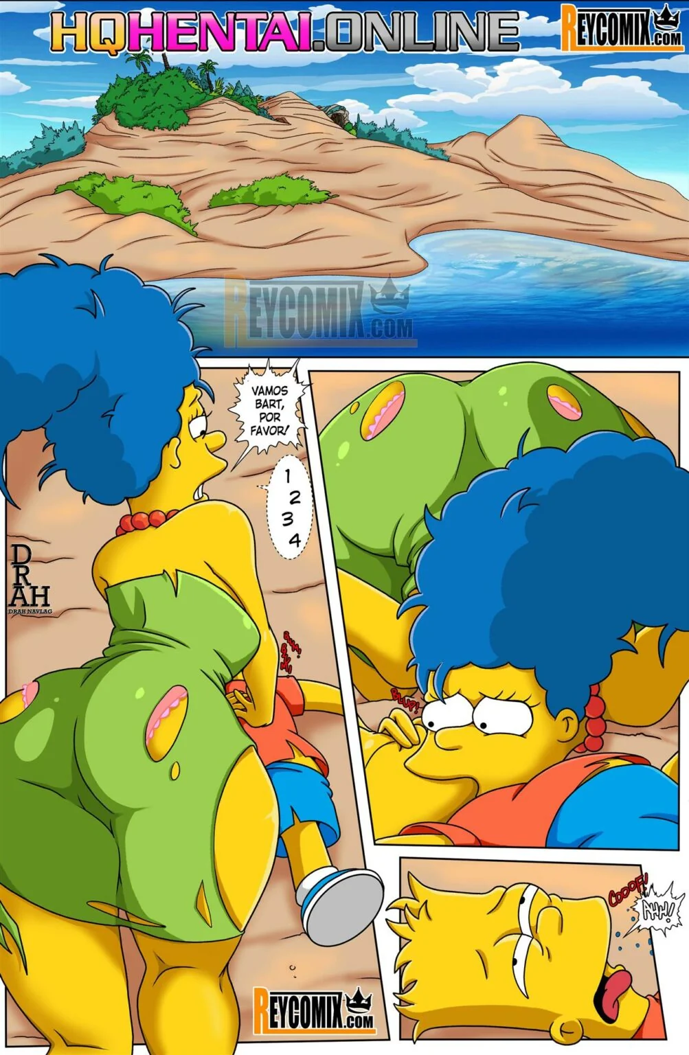 Bart Fodendo a Marge na Ilha paradisíaca