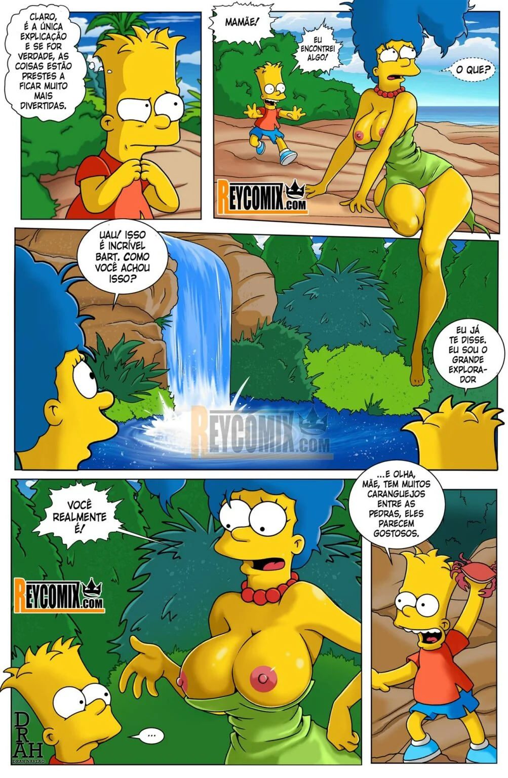 Bart Fodendo a Marge na Ilha paradisíaca
