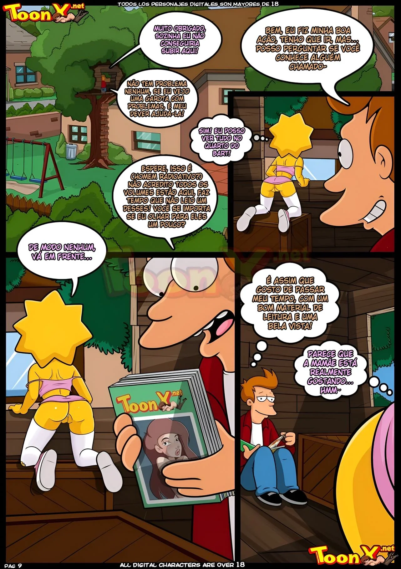 Simpso-rama 3: Bart controla mentes e transforma piranhas em Simpsons Hentai HQ Brasileiro