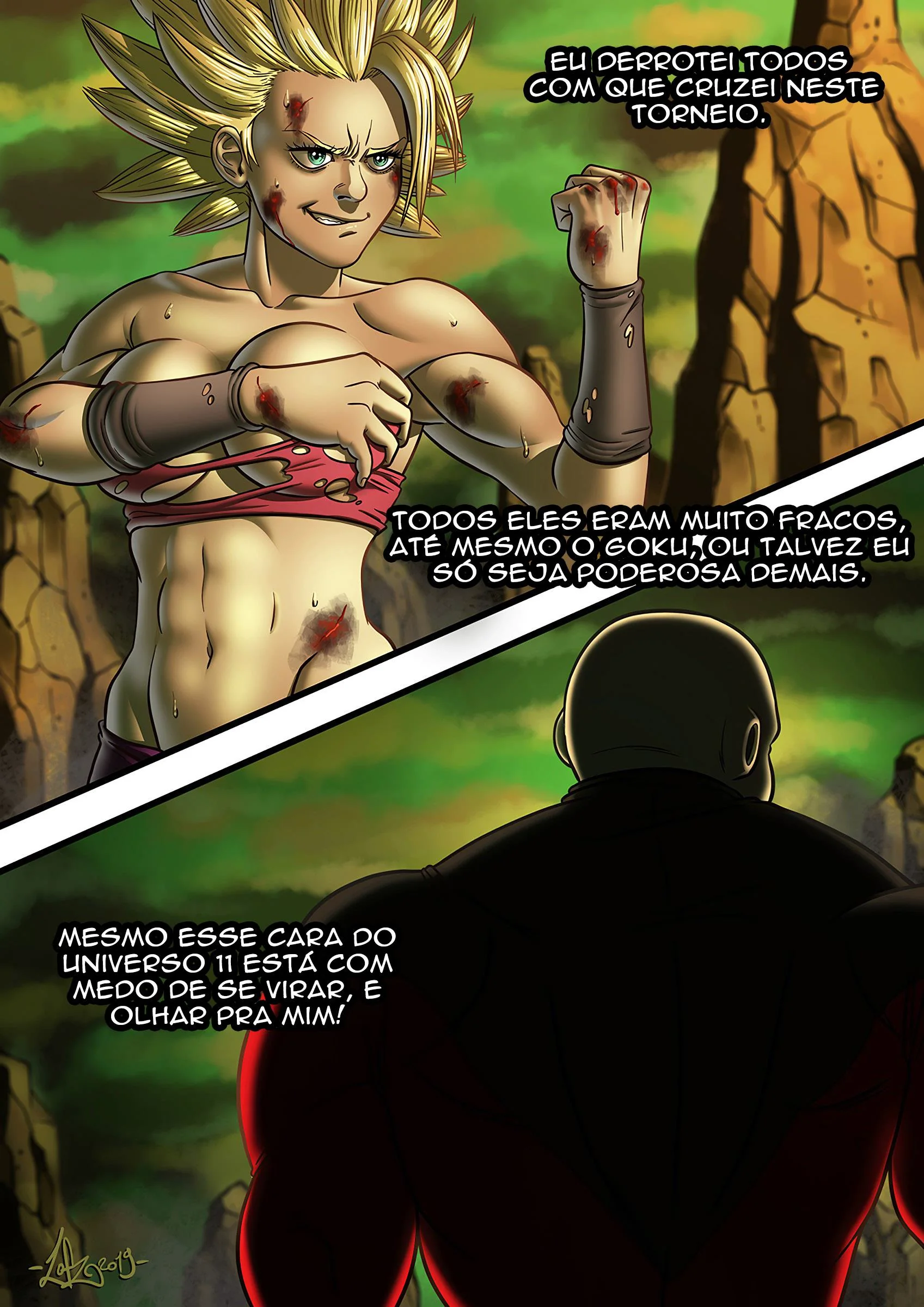 Kale e sua irmã na casa do Goku: sexo bruto com Chichi em Hentai HQ Brasileiro