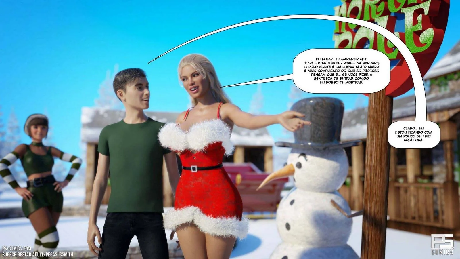 Natal com a Safada da Estrela Cadente – Realizando Desejos em Hentai HQ