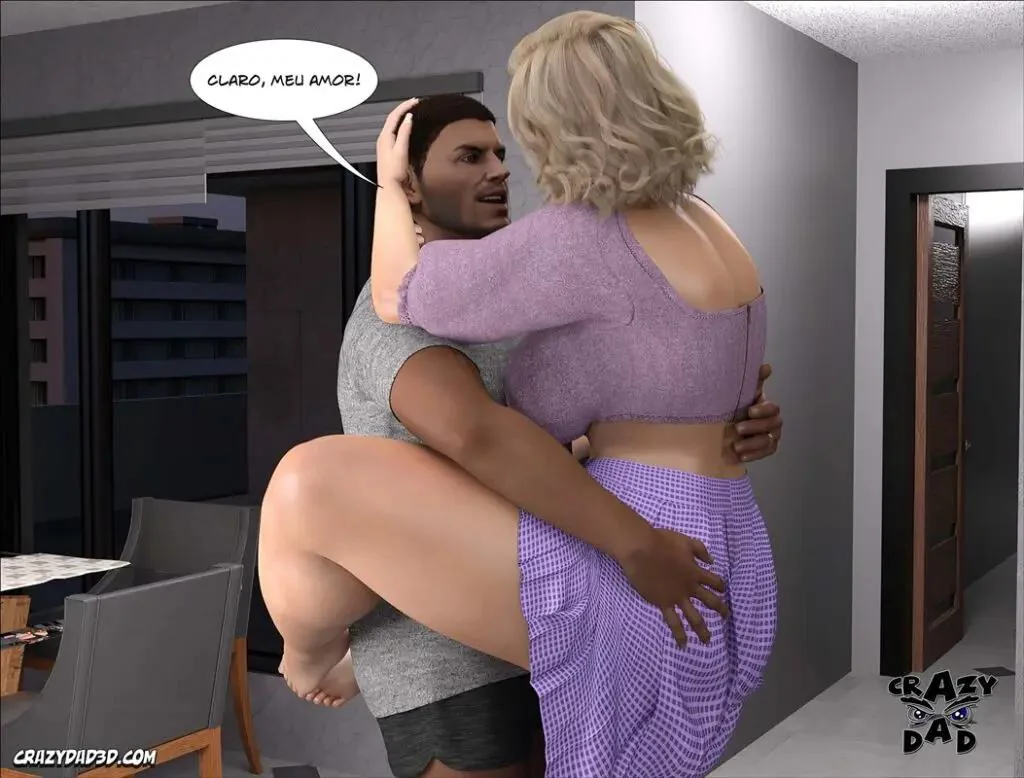 Transando no quarto do filho – Hentai 3D cheio de buceta e piroca em HQ Brasileiro