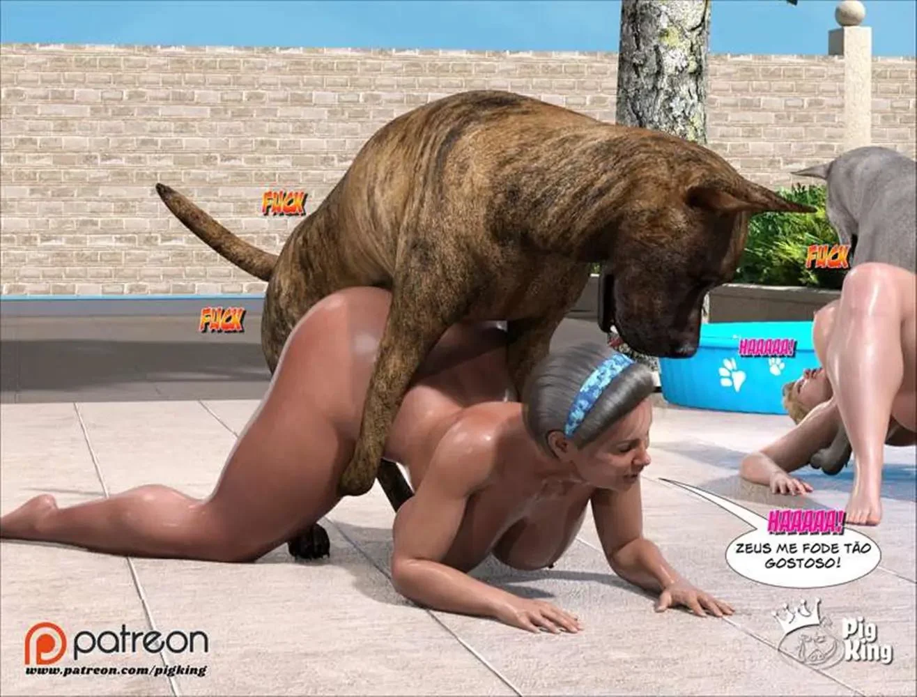Darla e o Ménage com Zeus e Thor: Bucetas e Rolas em Hentai 3D Brasileiro