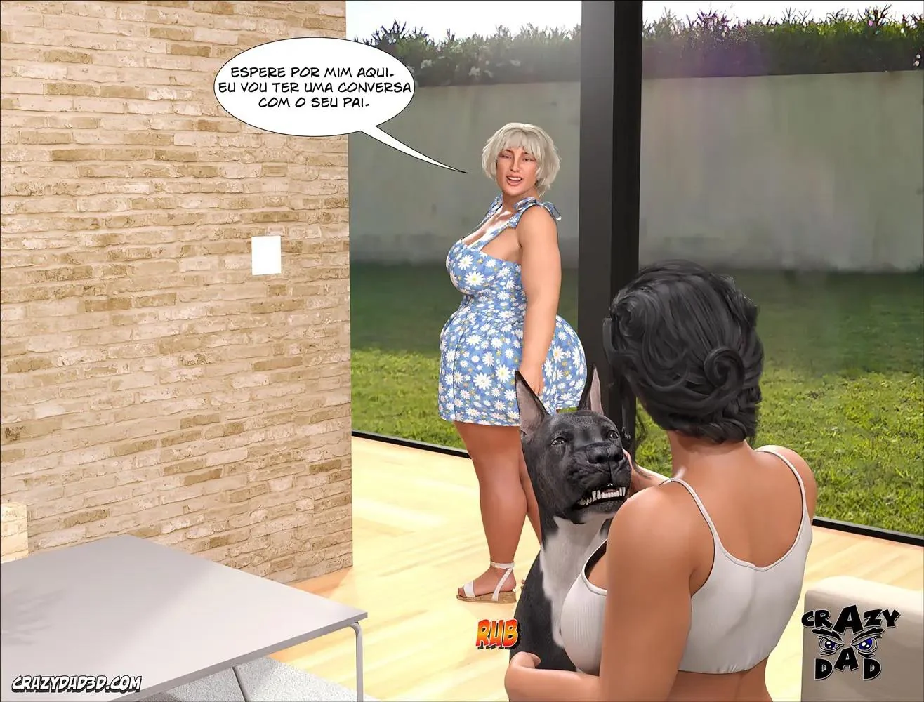 Chloe dando a buceta para Thunder em Hentai Incesto HQ Brasileiro