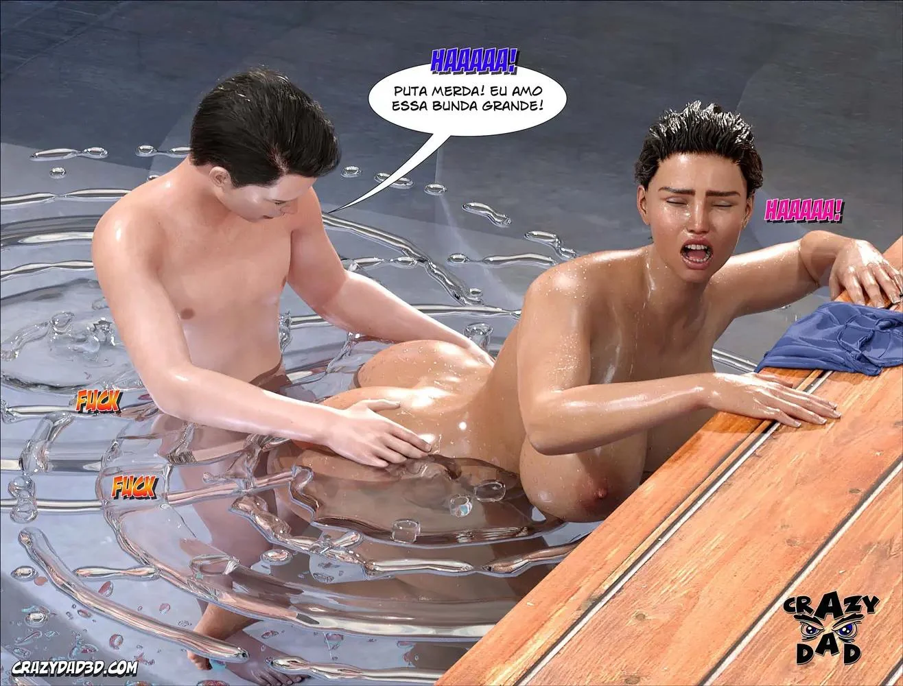 Brandie e Seus Dois Amantes: Harold Entra na Briga Pela Buceta Desejada em Hentai HQ Brasileiro