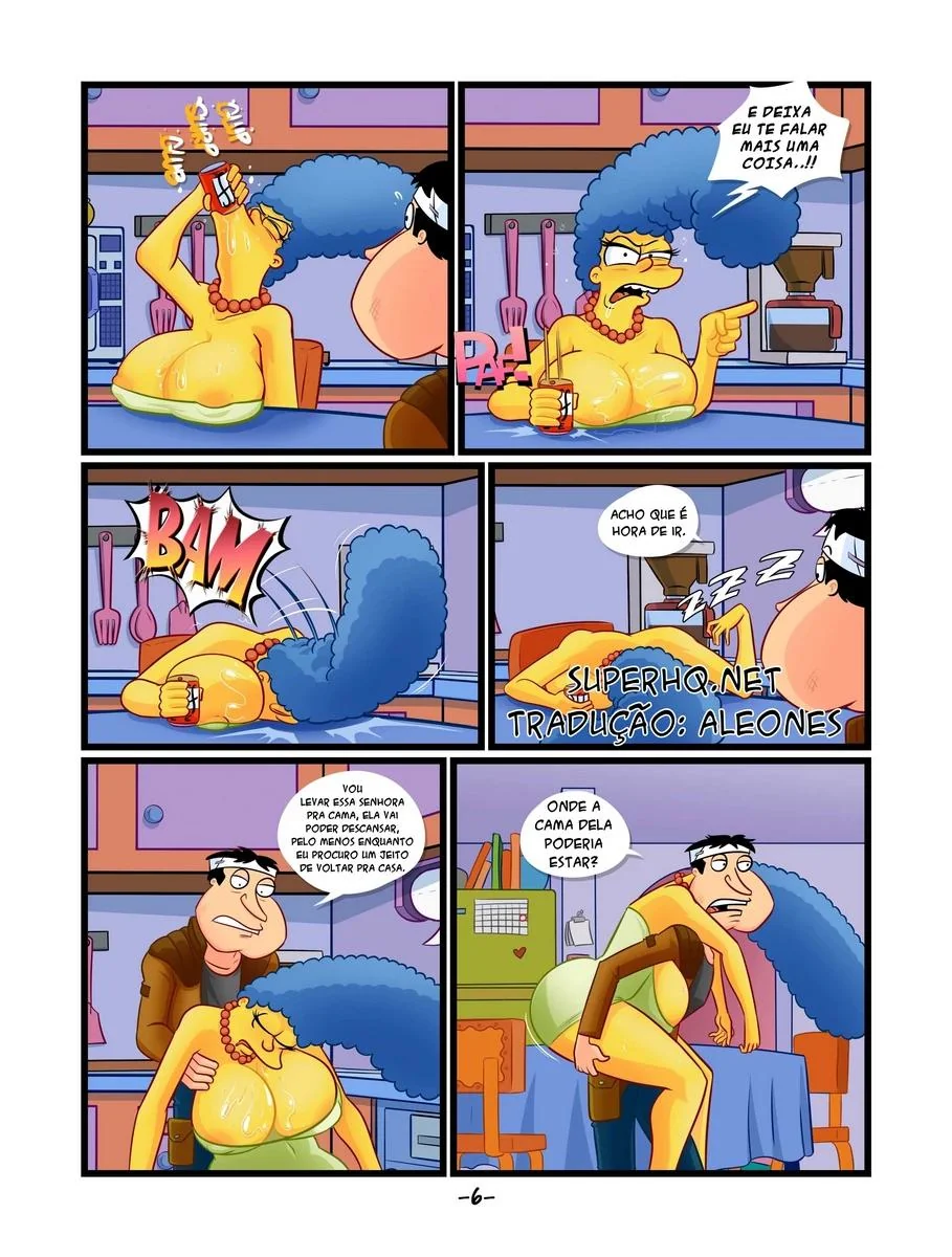 Quagmire e Marge: Aventura Picante em Springfield HQ Brasileiro