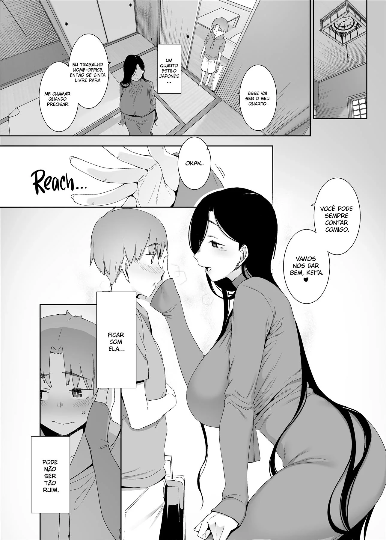 Safadezas na Casa da Tia: Keita se depara com segredos picantes em Hentai HQ Brasileiro