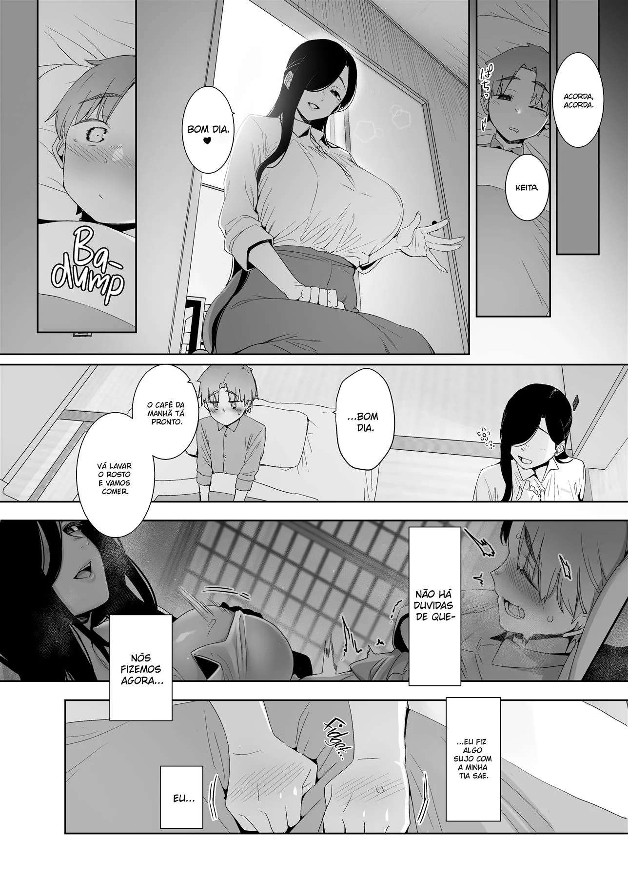 Safadezas na Casa da Tia: Keita se depara com segredos picantes em Hentai HQ Brasileiro
