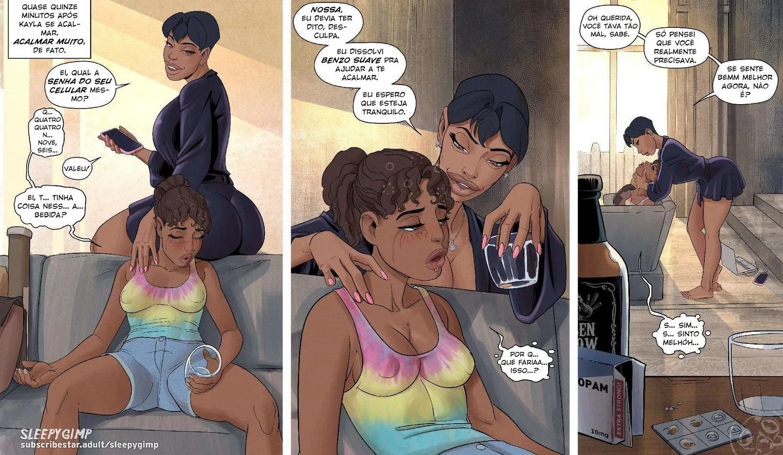 Violet & Kayla: Misturando Amor e Sacanagem – HQ de Romance Lésbico em Hentai HQ Brasileira