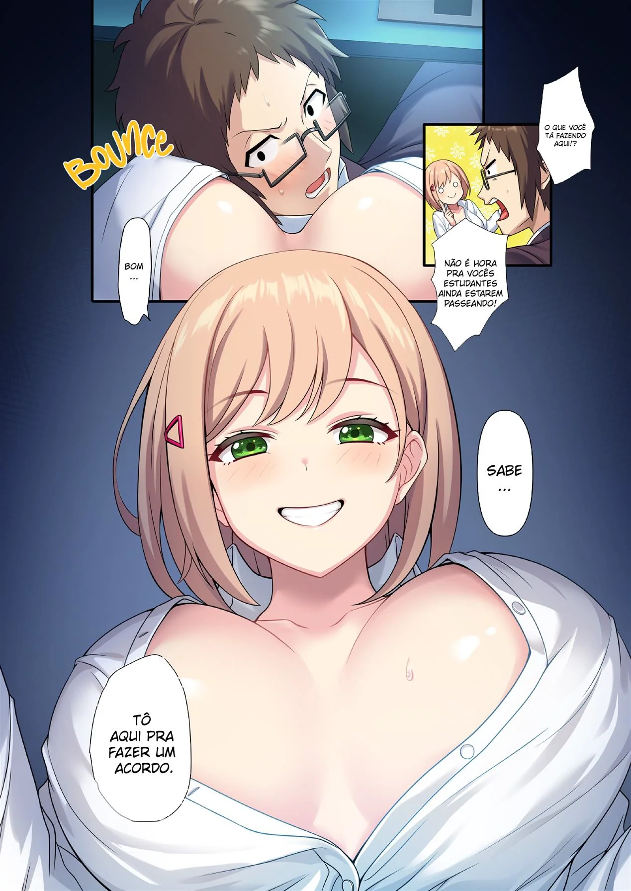 Professor Sortudo Fodendo a Aluna Piranha e Peitudona – Colegial Hentai HQ Brasileiro