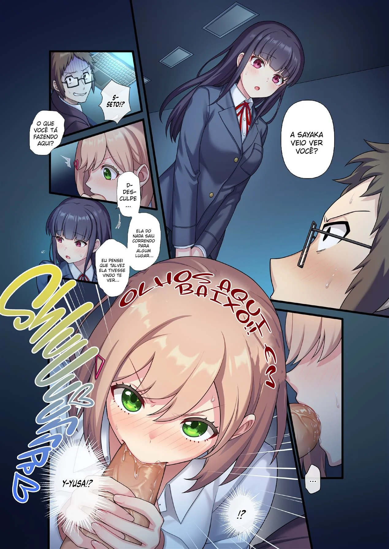 Professor Sortudo Fodendo a Aluna Piranha e Peitudona – Colegial Hentai HQ Brasileiro