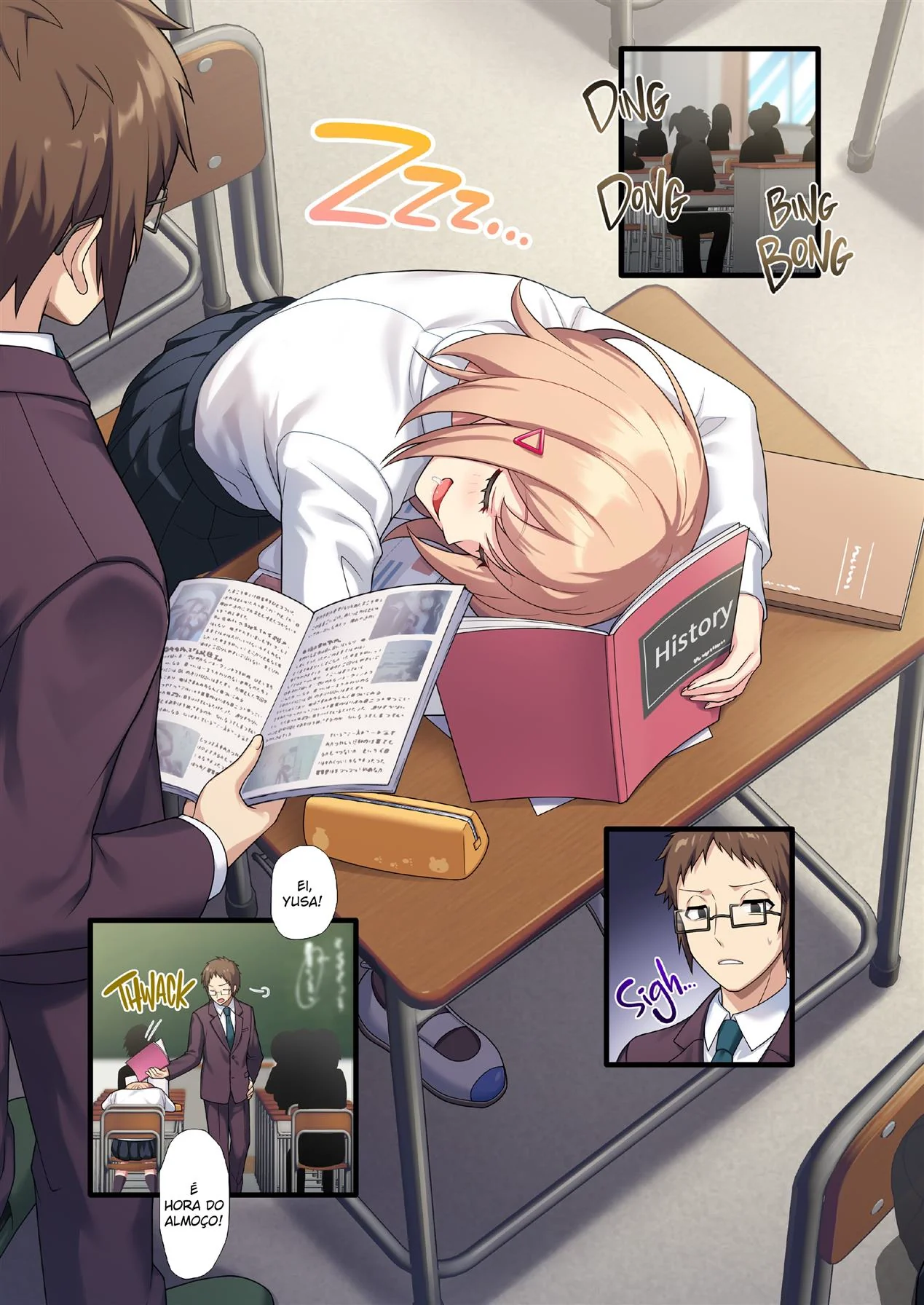 Professor Sortudo Fodendo a Aluna Piranha e Peitudona – Colegial Hentai HQ Brasileiro