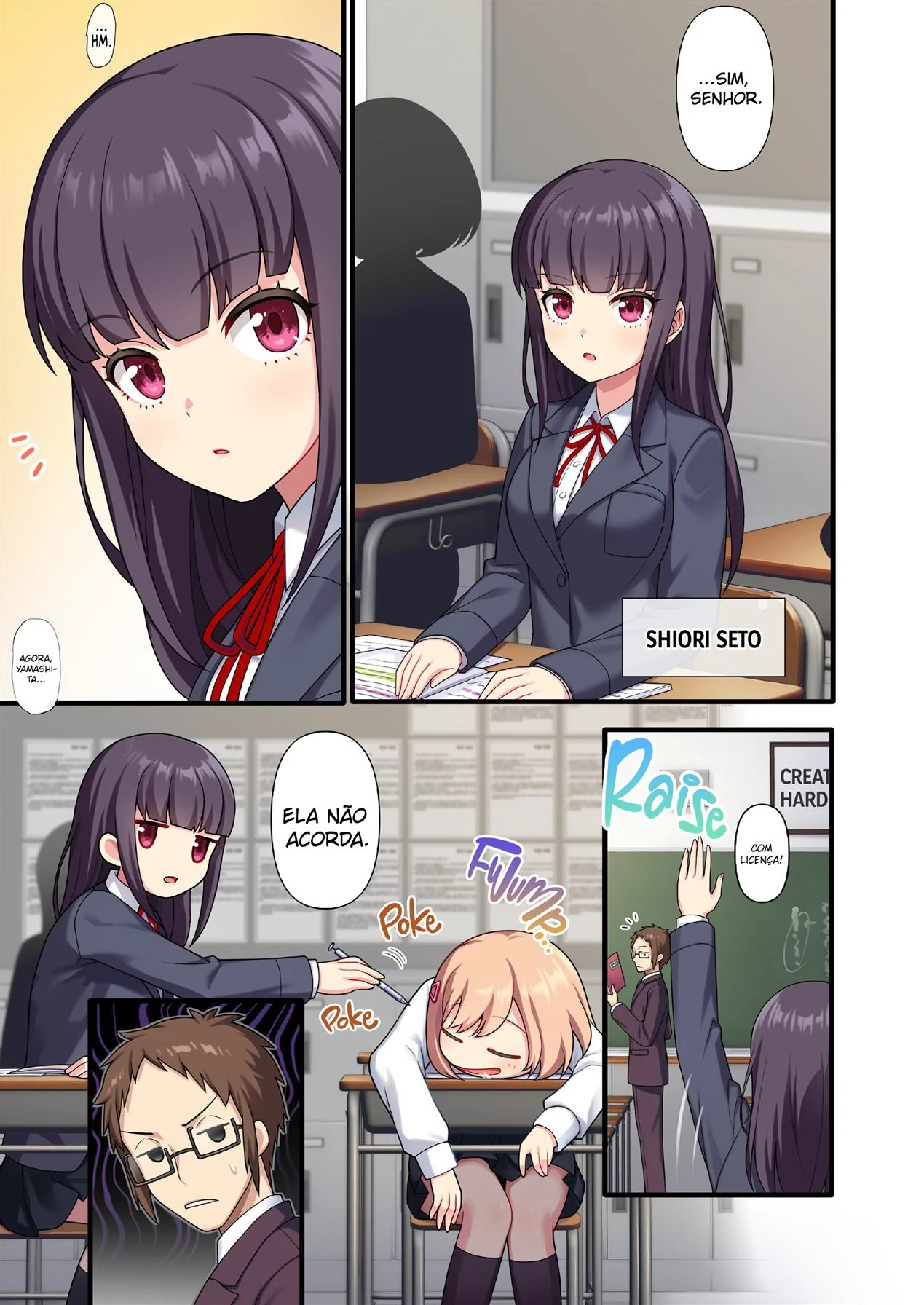 Professor Sortudo Fodendo a Aluna Piranha e Peitudona – Colegial Hentai HQ Brasileiro