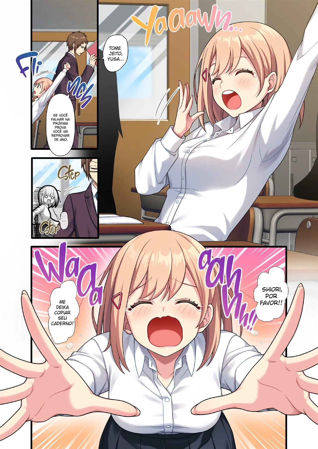 Professor Sortudo Fodendo a Aluna Piranha e Peitudona – Colegial Hentai HQ Brasileiro