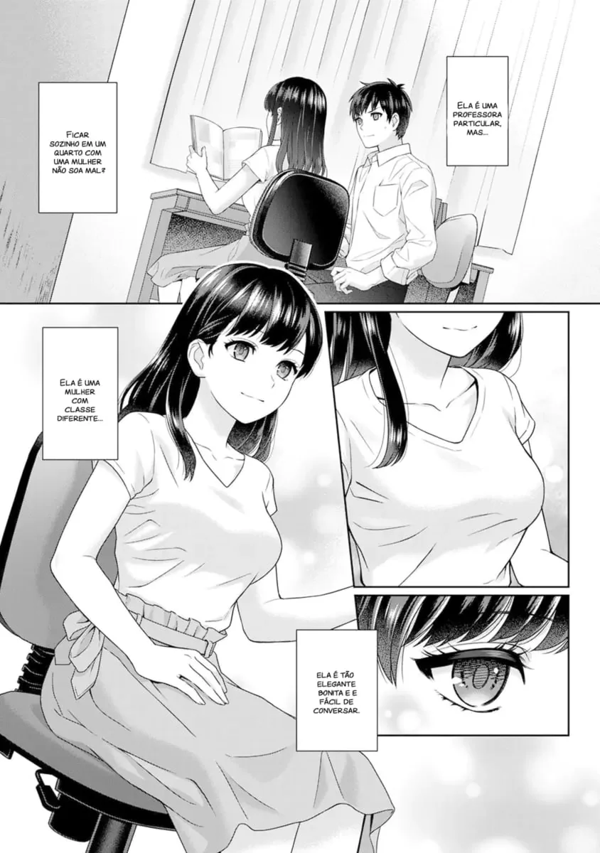 Sensei to Boku Hentai HQ Completo – Fudendo com a professora particular