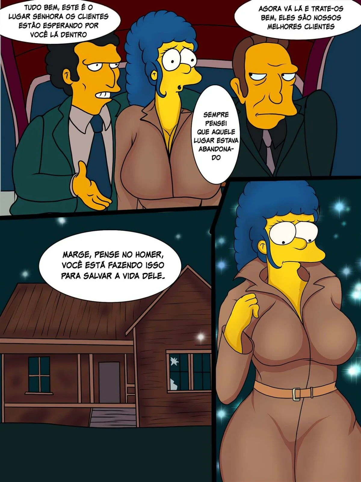 Simpsons Porno: Dividas Pagas com Buceta – Marge Salva Homer em HQ Brasileiro