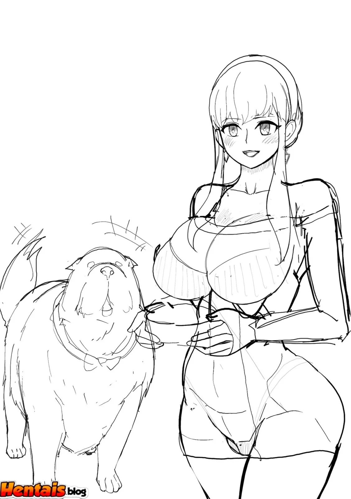 Dog x Family – Piranha safada se diverte com seu cachorro em Hentai HQ Brasileiro