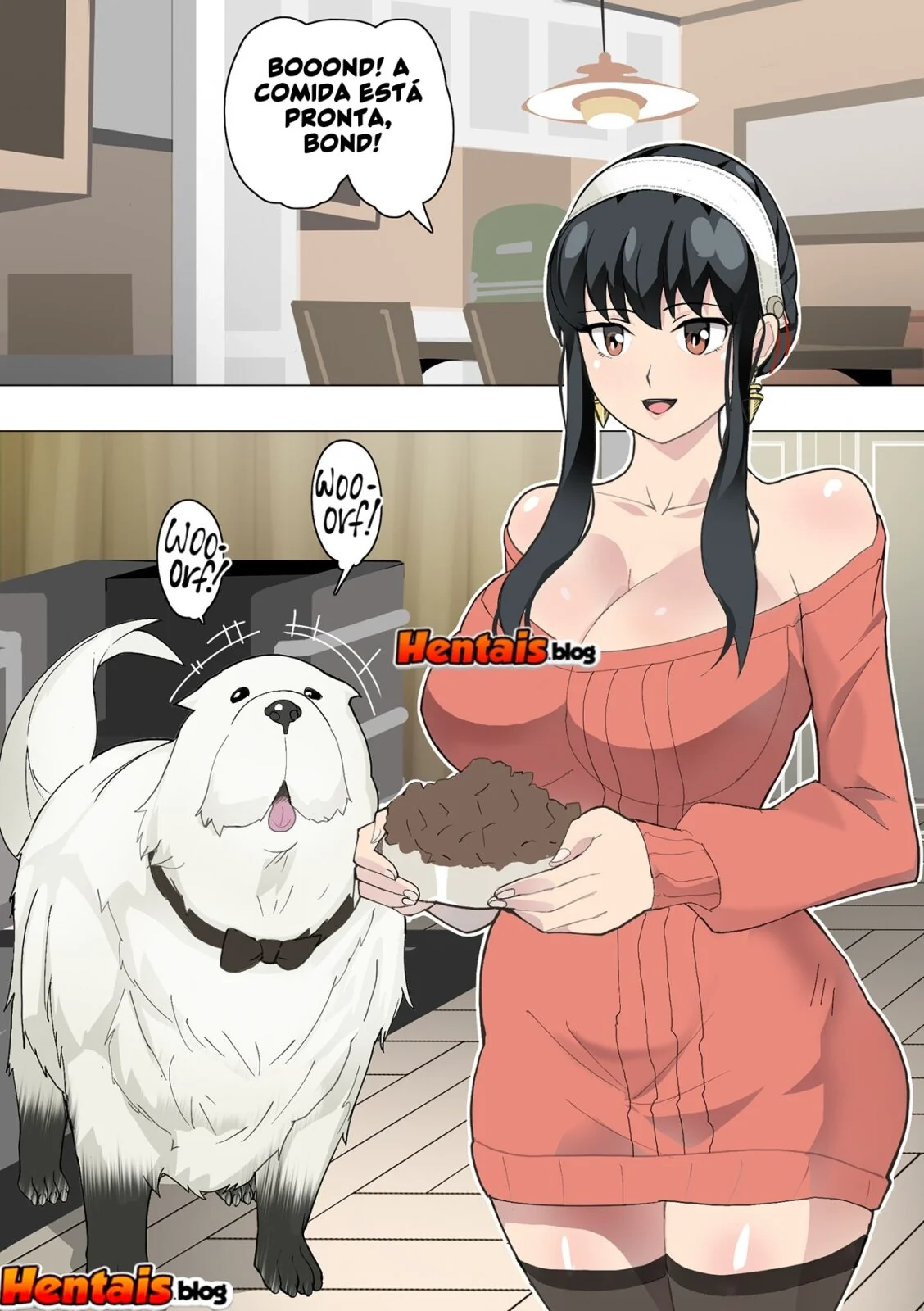 Dog x Family – Piranha safada se diverte com seu cachorro em Hentai HQ Brasileiro