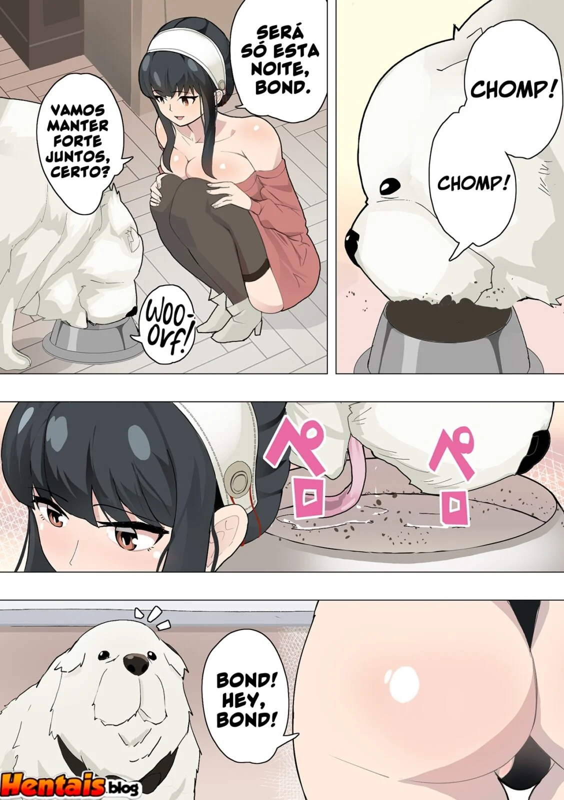 Dog x Family – Piranha safada se diverte com seu cachorro em Hentai HQ Brasileiro