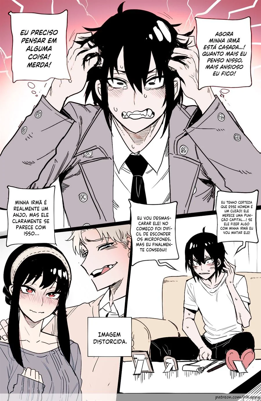 Spy x Family: Espiando a Buceta da Minha Irmã em Hentai HQ Brasileiro