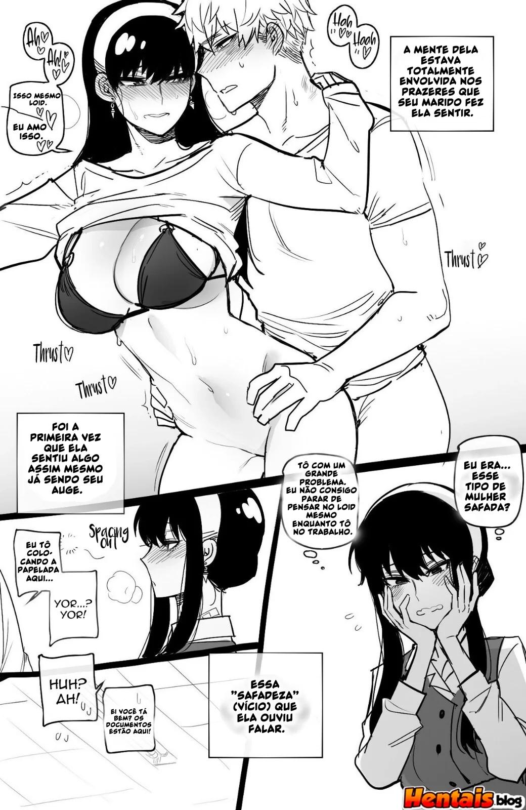 Novinha Piranha da Buceta Gulosa e Marido Dotado – Hentai HQ Brasileiro