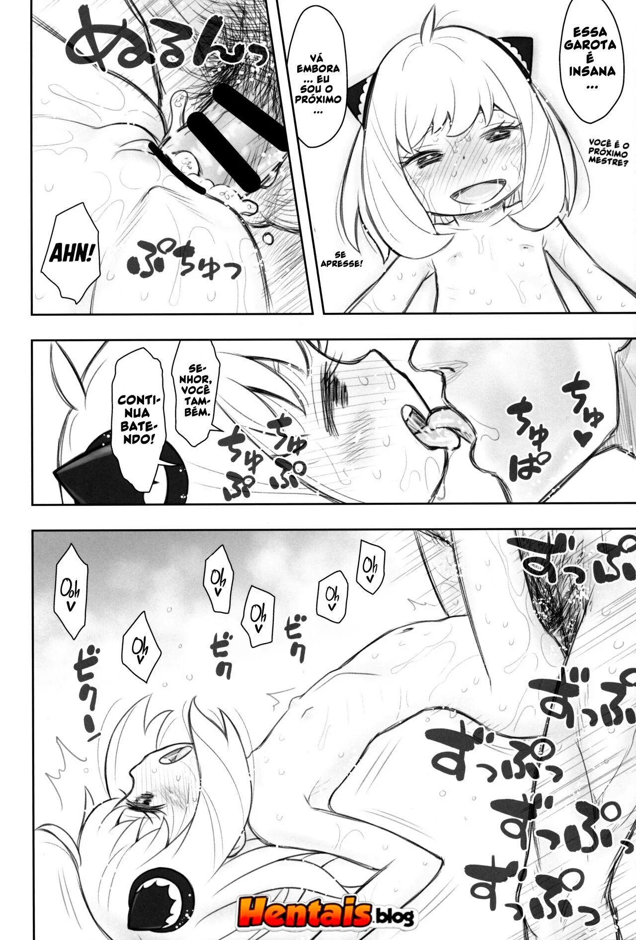 Loli Piranha Dando a Buceta para a Piroca Grande em um Hentai HQ Brasileiro