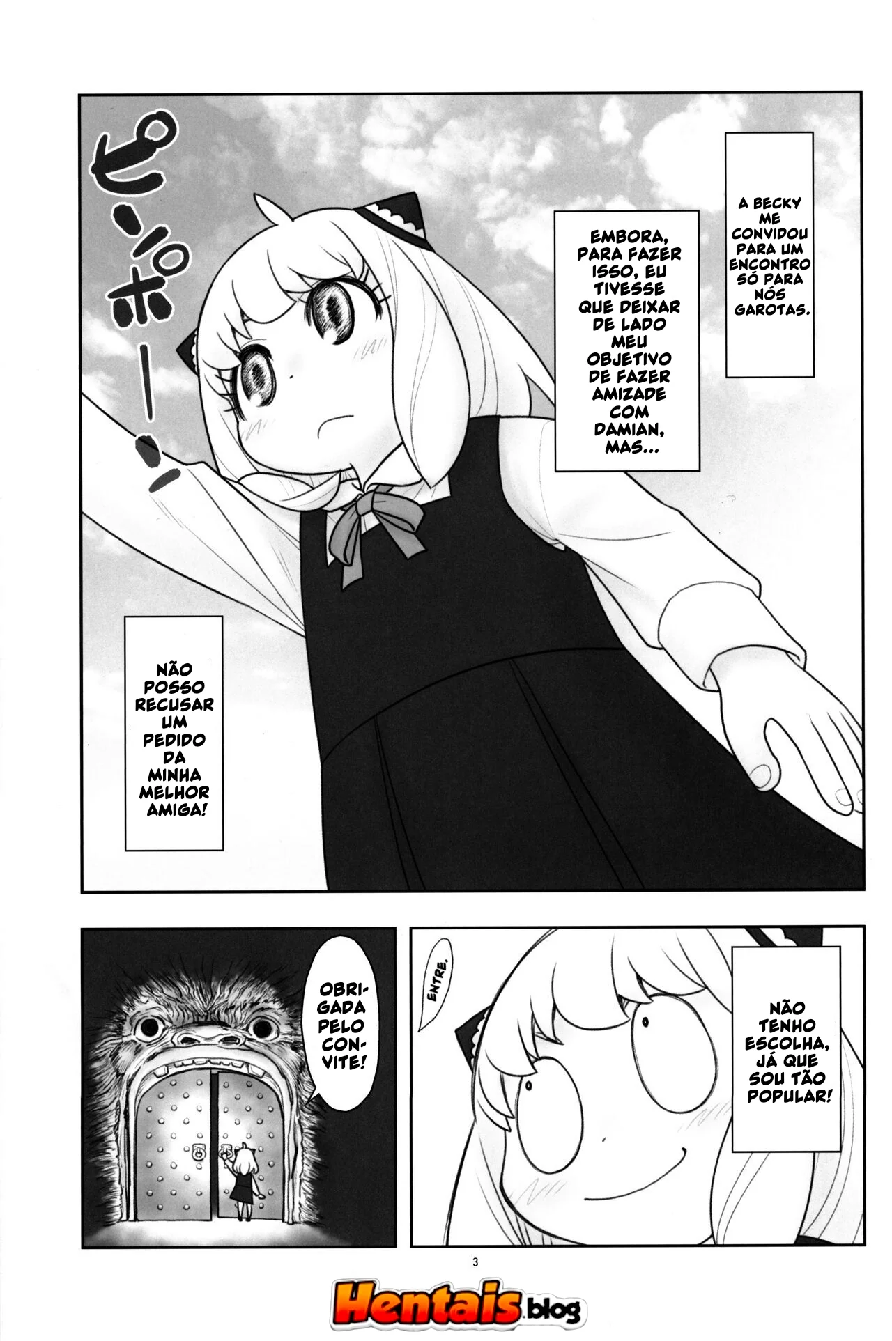 Loli Piranha Dando a Buceta para a Piroca Grande em um Hentai HQ Brasileiro