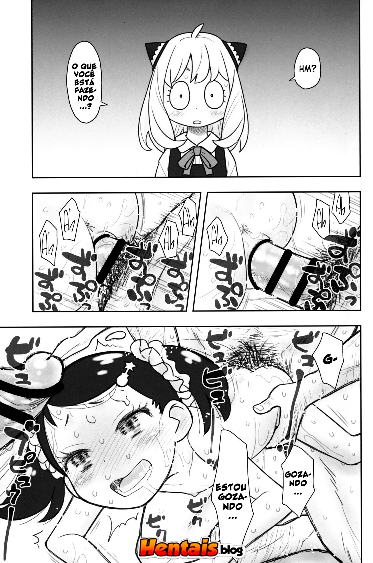 Loli Piranha Dando a Buceta para a Piroca Grande em um Hentai HQ Brasileiro