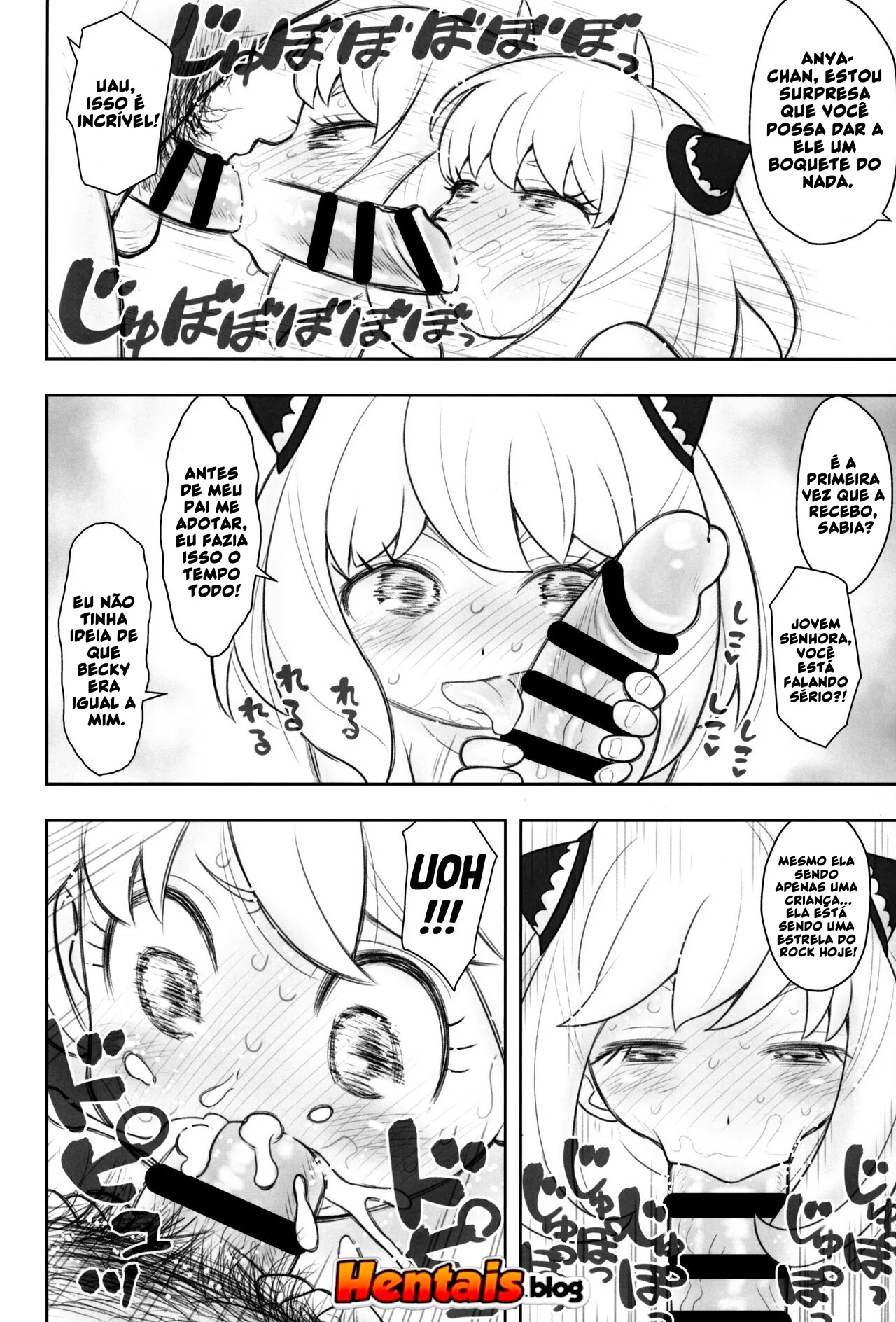 Loli Piranha Dando a Buceta para a Piroca Grande em um Hentai HQ Brasileiro