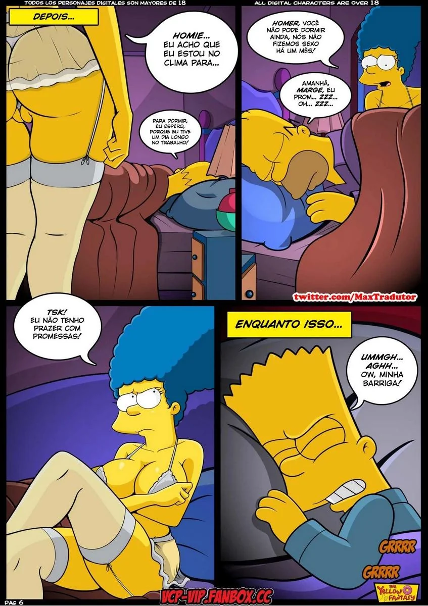 Bart e o Professor Frink: Aulas Particulares de Ciências em Hentai HQ Brasileiro