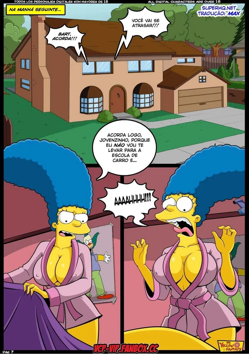 Bart e o Professor Frink: Aulas Particulares de Ciências em Hentai HQ Brasileiro